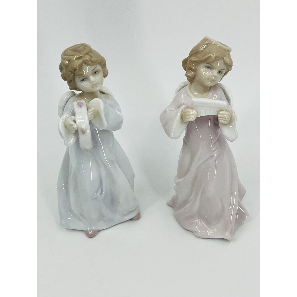 Formalities by Baum Bros Angels Figurines with Musical Instruments Porcelain